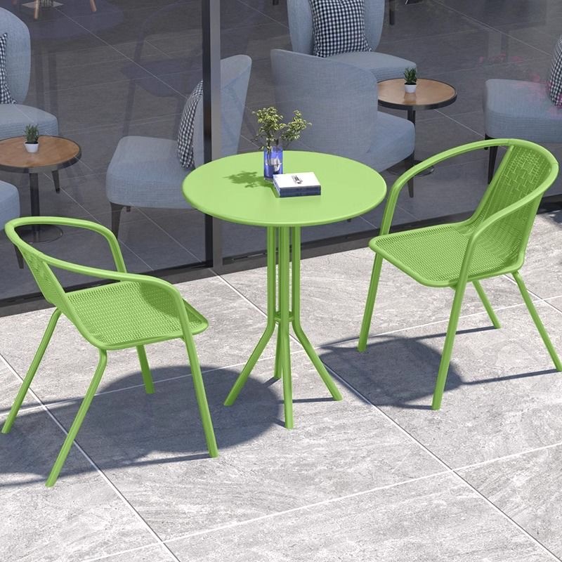 Outdoor Furniture Green - Set Bistrot Moderno Verde per Patio