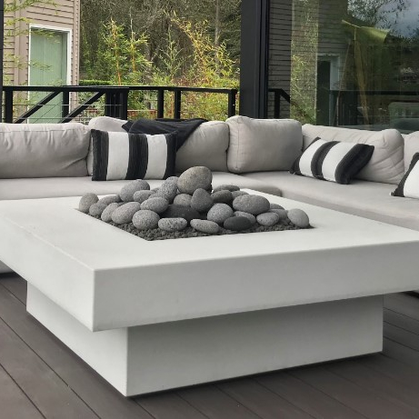 Outdoor Furniture Fire Table - Set Divano da Esterno con Tavolo