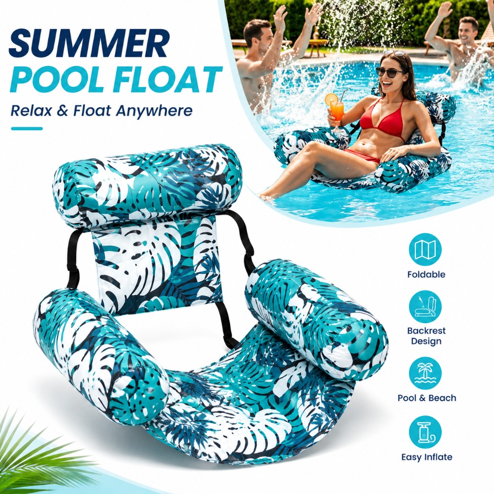 Outdoor Furniture Heavy Duty - Sedia Gonfiabile Resistente per Piscina, Sdraio