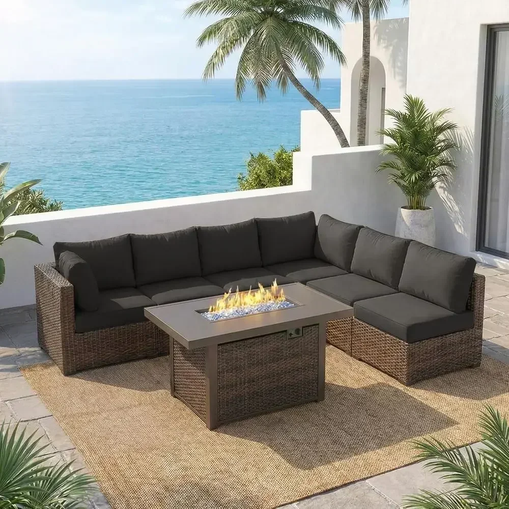 Outdoor Furniture Fire Pit - Set di mobili da giardino da