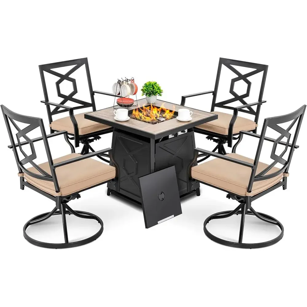 Outdoor Furniture Fire Table - Set di mobili da giardino da