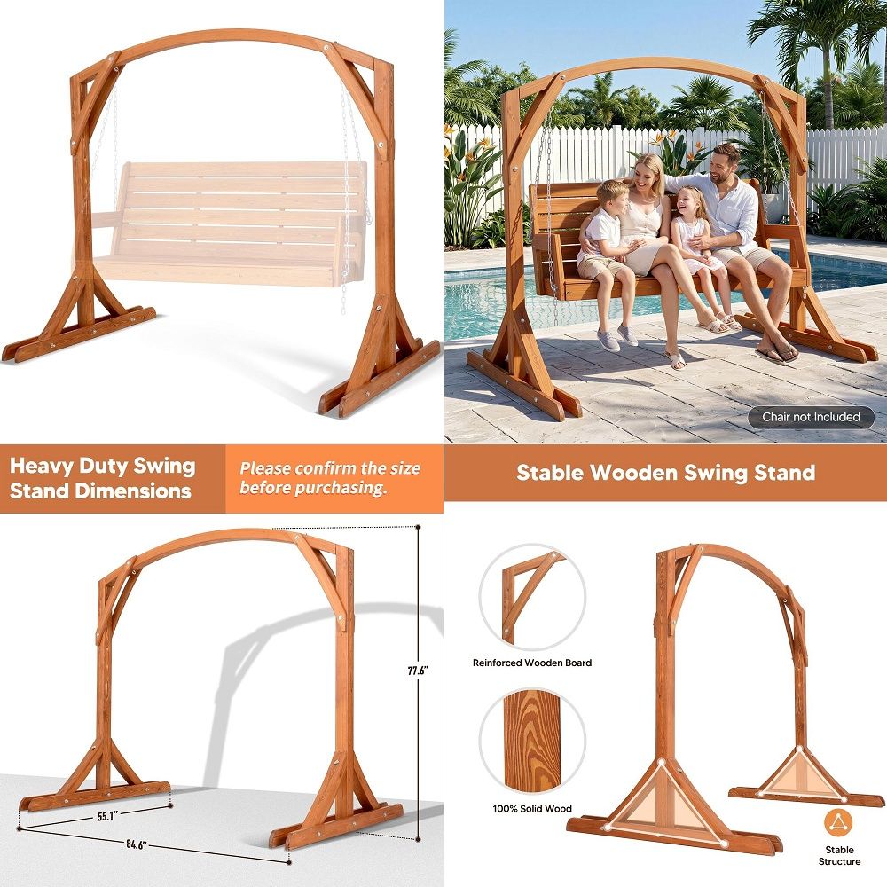 Outdoor Furniture Green - FT Green AmishMade Panca a dondolo