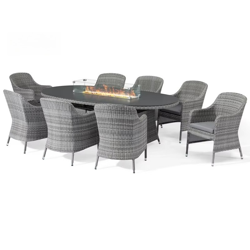 Set da Giardino Moderno in Rat - Outdoor Furniture Fire Pit recensione e prezzo