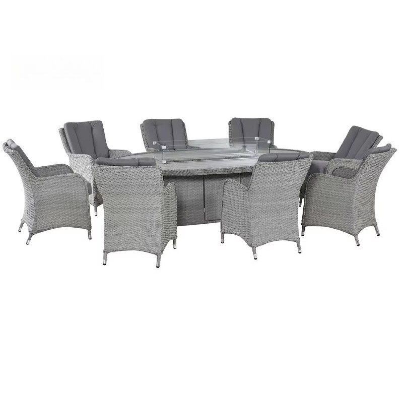 Set da Giardino Moderno in Rat - Outdoor Furniture Fire Pit recensione e prezzo