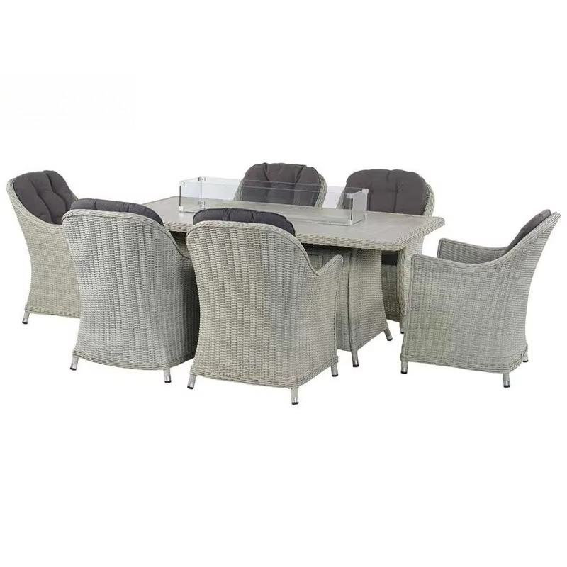 Set da Giardino Moderno in Rat - Outdoor Furniture Fire Pit recensione e prezzo