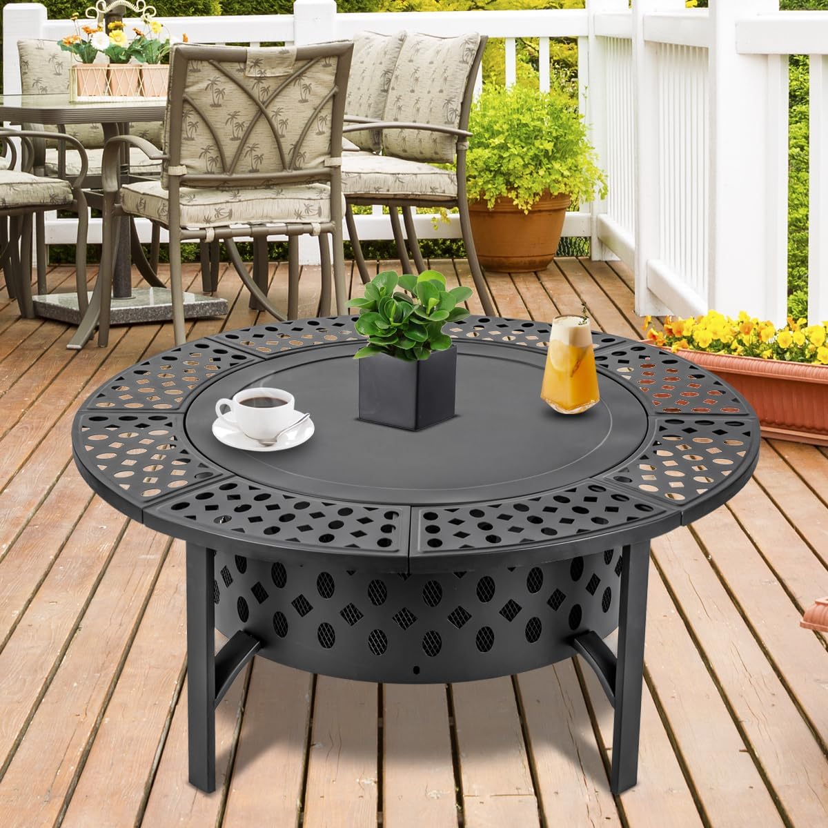 Tavolo Braciere Extra Large a  - Outdoor Furniture Fire Pit recensione e prezzo