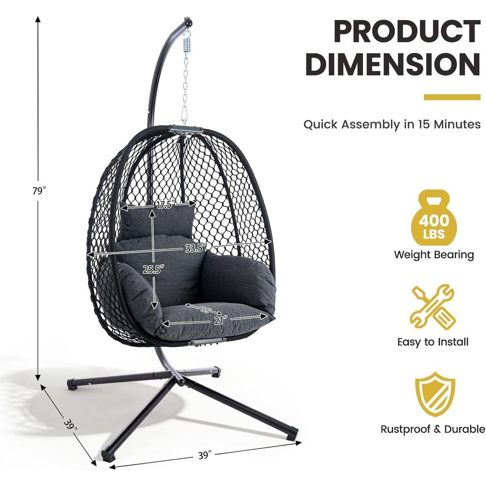 Sedia a dondolo a forma di uov - Outdoor Furniture Egg Chair recensione e prezzo