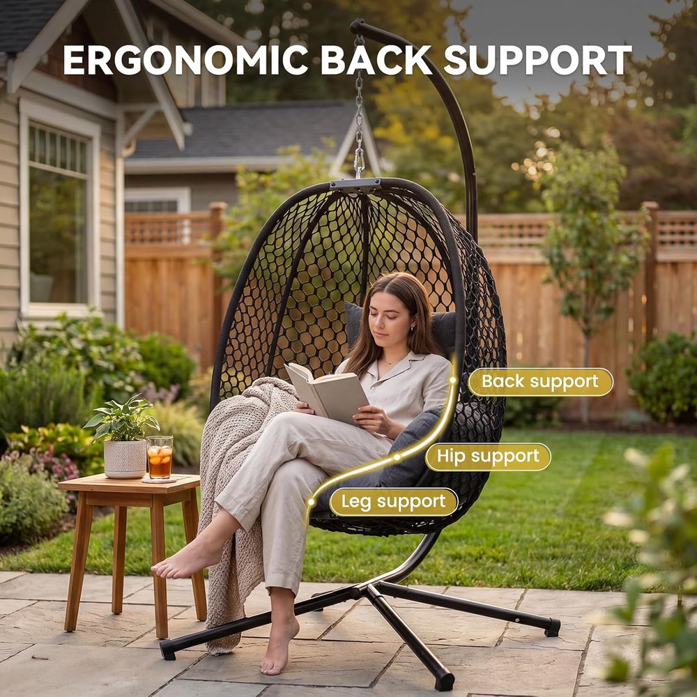 Sedia a dondolo a forma di uov - Outdoor Furniture Egg Chair recensione e prezzo