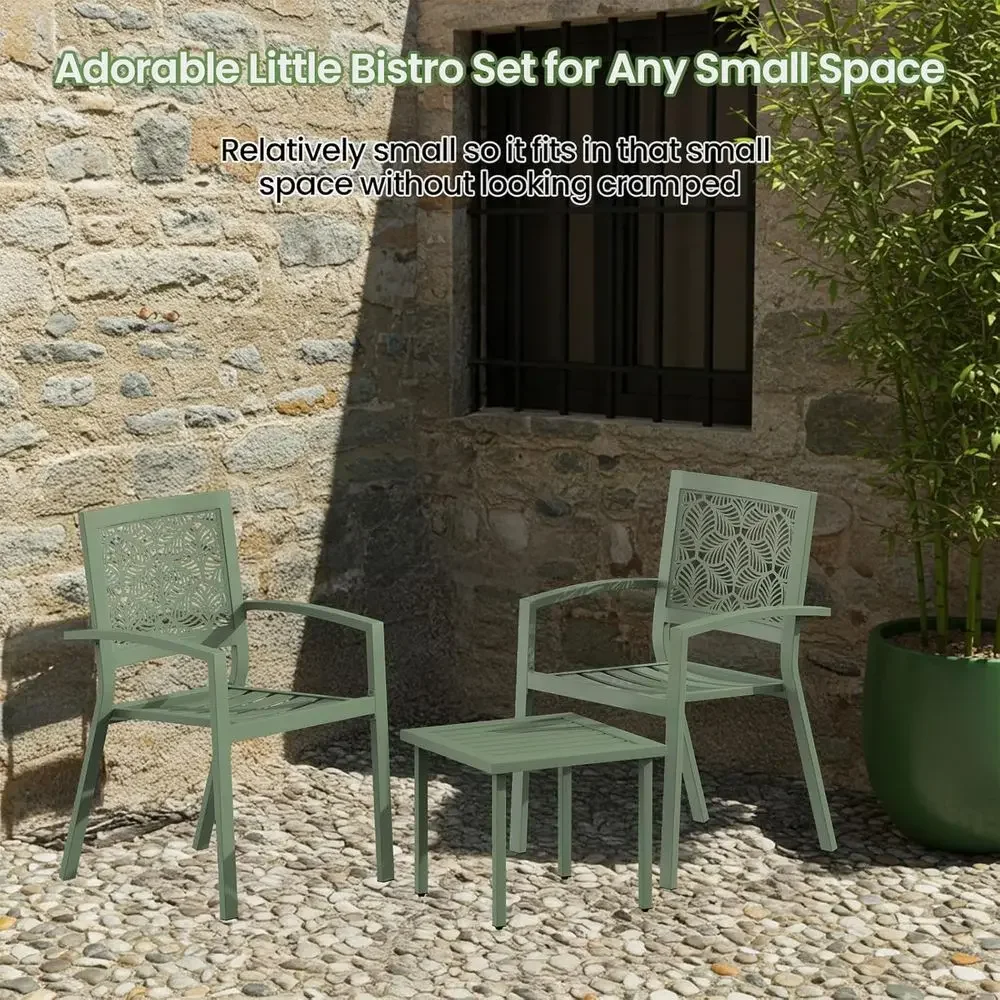 Set Bistrot da Esterno in 3 Pe - Outdoor Furniture Green recensione e prezzo