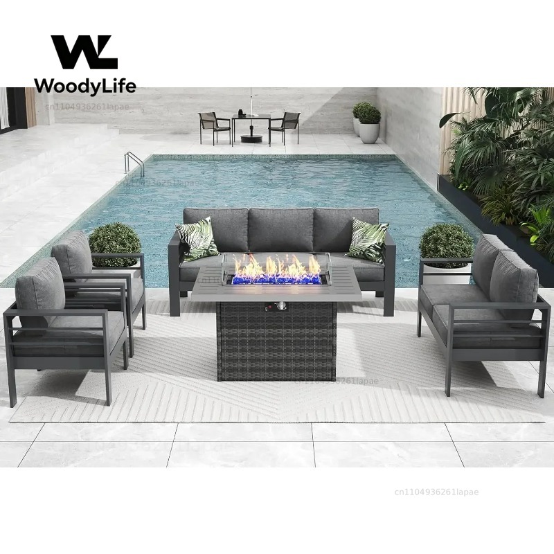 Set di Mobili da Patio Moderni - Outdoor Furniture Fire Table recensione e prezzo
