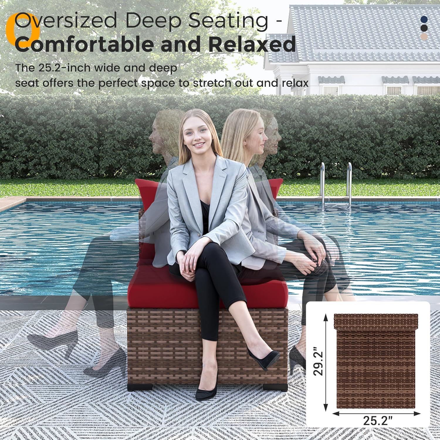 Set Divano Sezionale in Vimini - Outdoor Furniture Fire Table recensione e prezzo