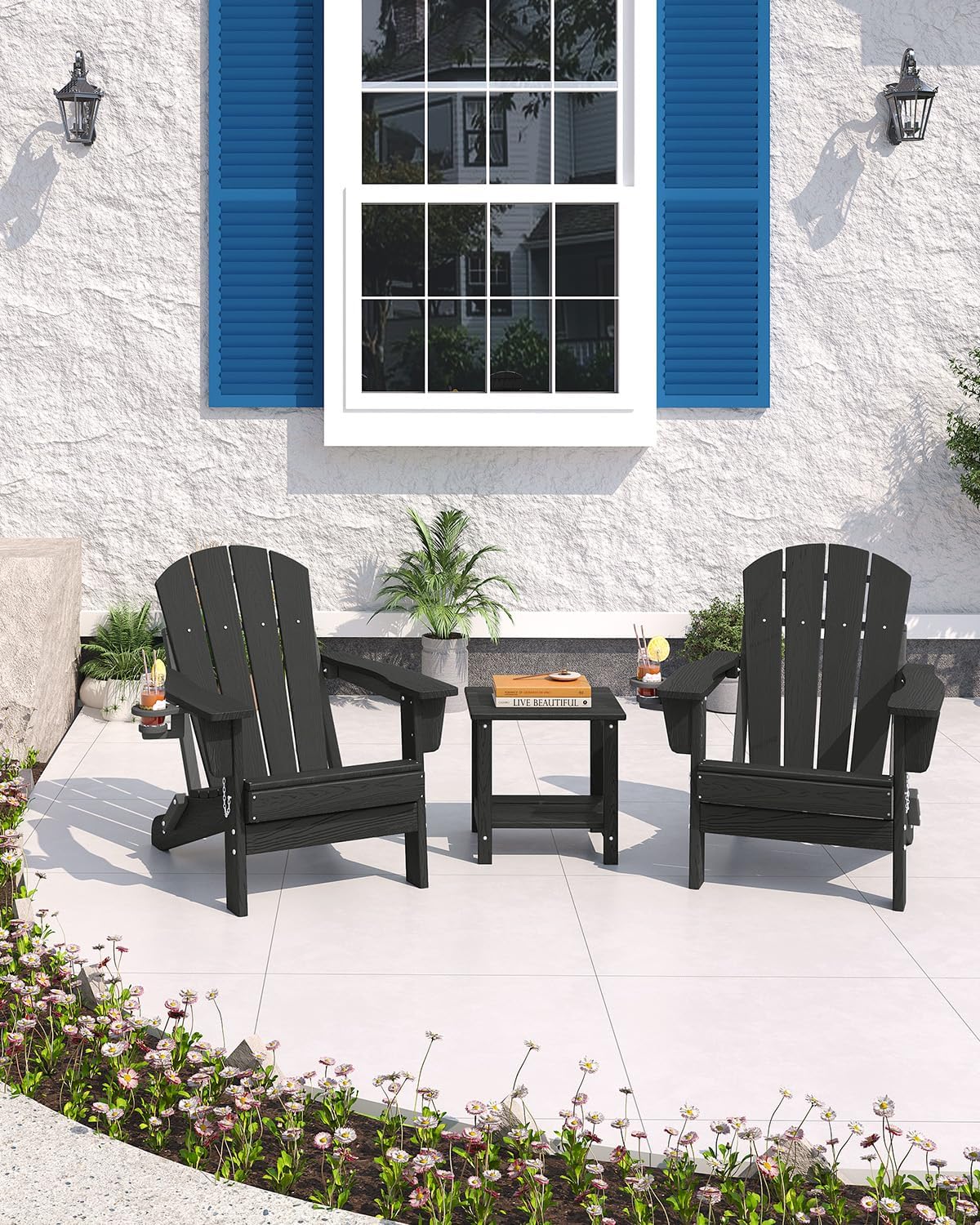 Sedia Adirondack Pieghevole in - Outdoor Furniture Fire Pit recensione e prezzo