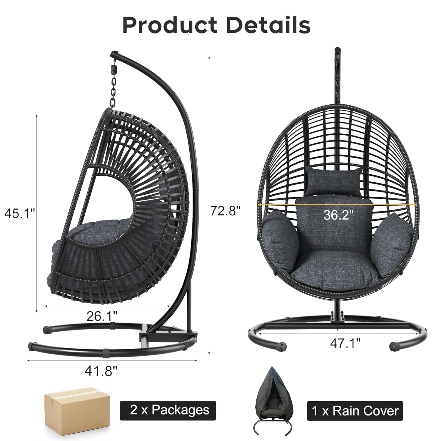 Sedia a dondolo da esterno ext - Outdoor Furniture Egg Chair recensione e prezzo