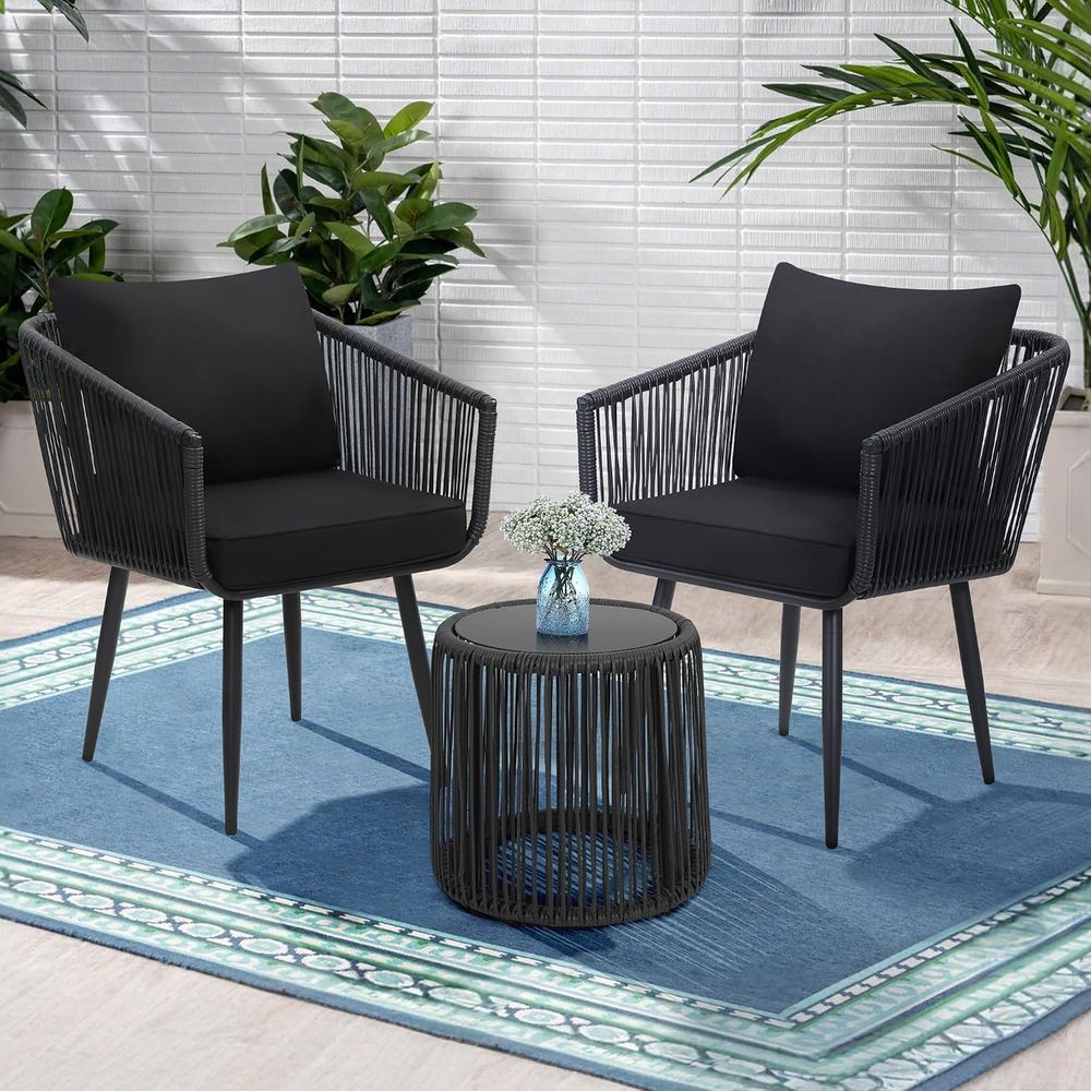 Set da bistrot in rattan da gi - Bistro Table Set recensione e prezzo