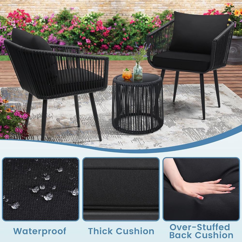 Set da bistrot in rattan da gi - Bistro Table Set recensione e prezzo
