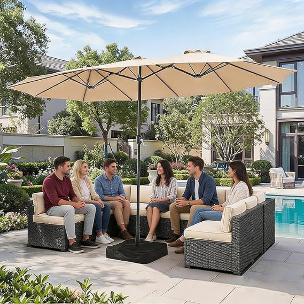 Ombrellone da Patio da 4,5 m c - Outdoor Furniture With Umbrella recensione e prezzo