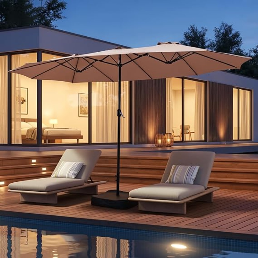 Ombrellone da Patio da 4,5 m c - Outdoor Furniture With Umbrella recensione e prezzo