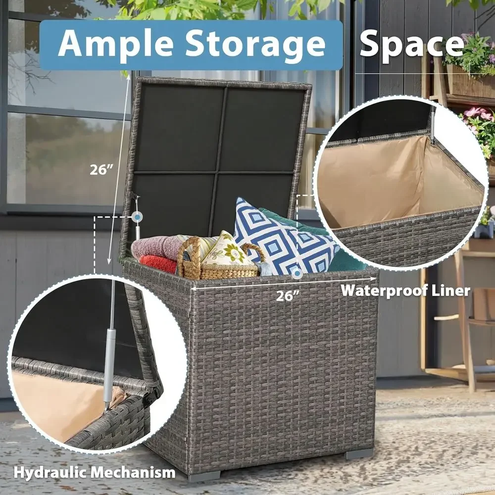Set di Mobili da Giardino in 8 - Outdoor Furniture Fire Table recensione e prezzo