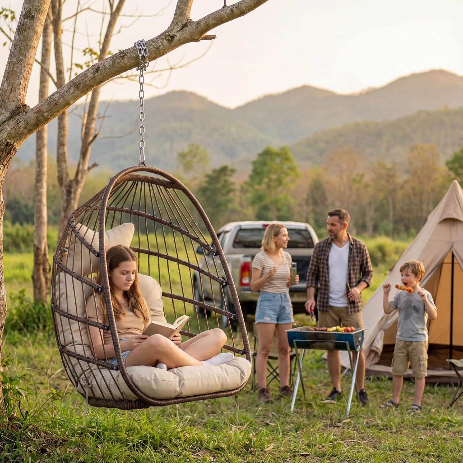 Sedia a dondolo sospesa da est - Outdoor Furniture Egg Chair recensione e prezzo