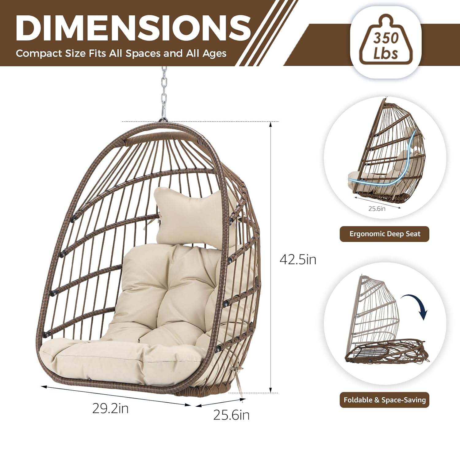 Sedia a dondolo sospesa da est - Outdoor Furniture Egg Chair recensione e prezzo