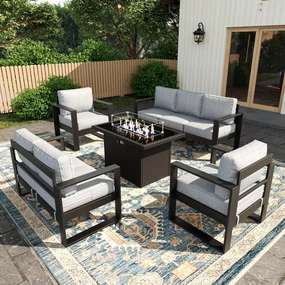 Set Salotto da Esterno per Ter - Outdoor Furniture Fire Table recensione e prezzo