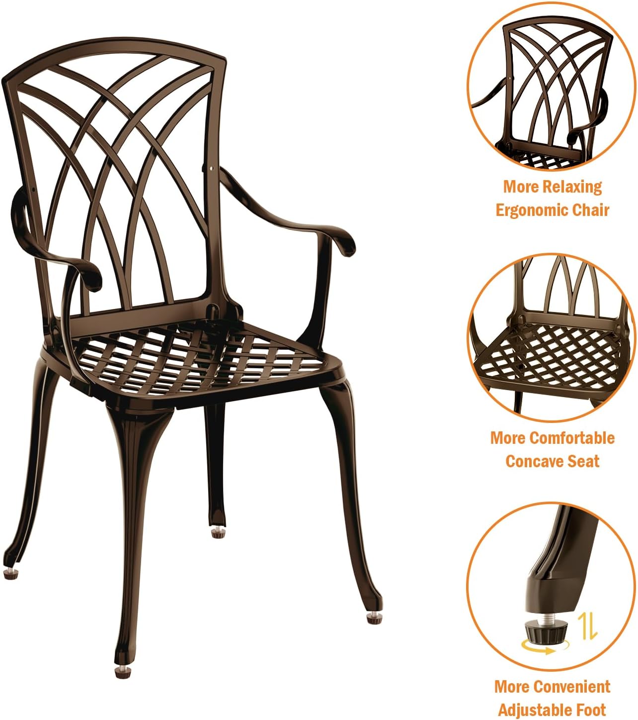 Set bistrò in alluminio presso - Bistro Table Set recensione e prezzo