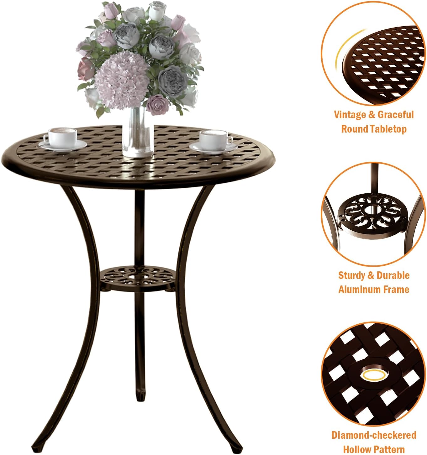 Set bistrò in alluminio presso - Bistro Table Set recensione e prezzo