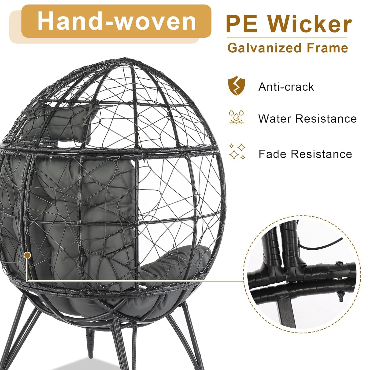 Poltrona a Uovo in Vimini Over - Outdoor Furniture Egg Chair recensione e prezzo