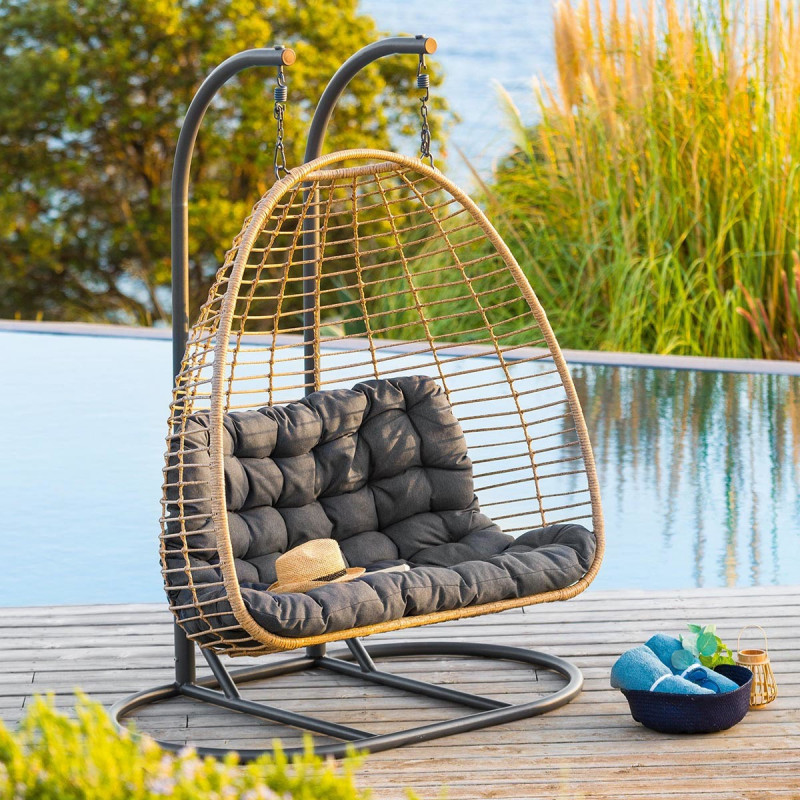 Sedie sospese di lusso a 2 pos - Outdoor Furniture Egg Chair recensione e prezzo