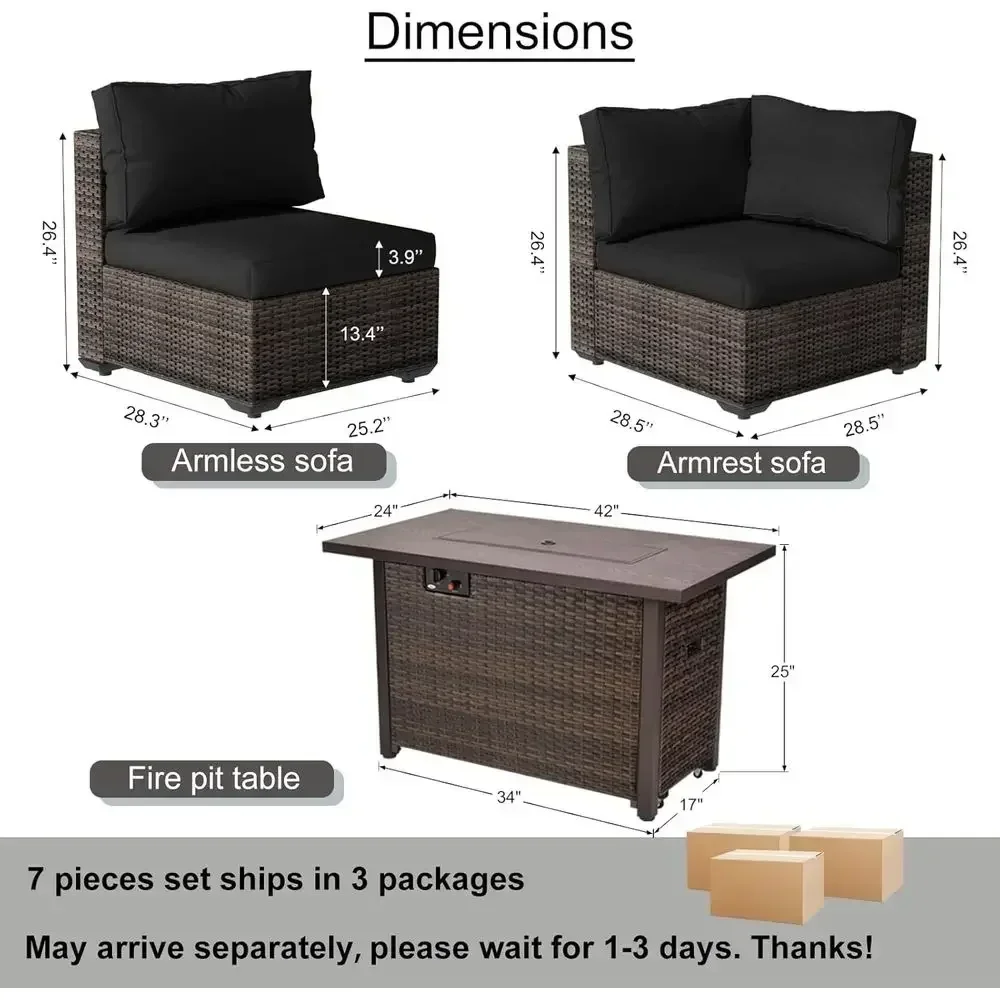 Set di mobili da giardino da e - Outdoor Furniture Fire Pit recensione e prezzo