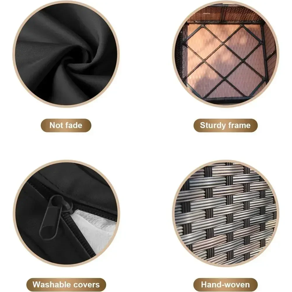 Set di mobili da giardino da e - Outdoor Furniture Fire Pit recensione e prezzo