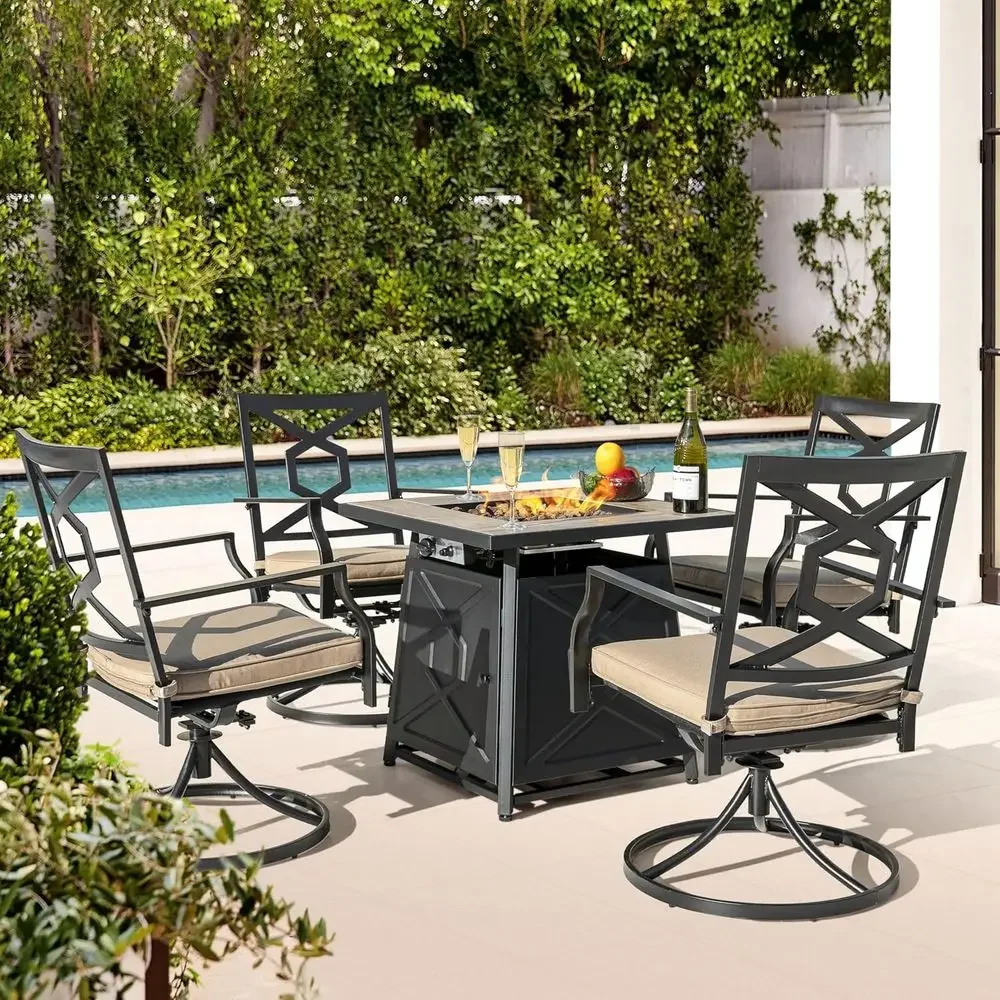 Set di mobili da giardino da 5 - Outdoor Furniture Fire Table recensione e prezzo