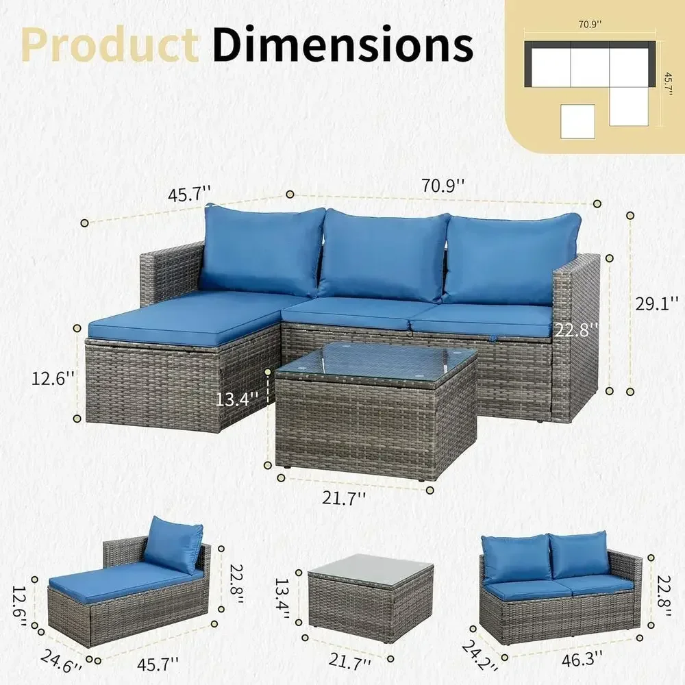 Set di Mobili da Esterno in Vi - Outdoor Furniture Fire Pit recensione e prezzo