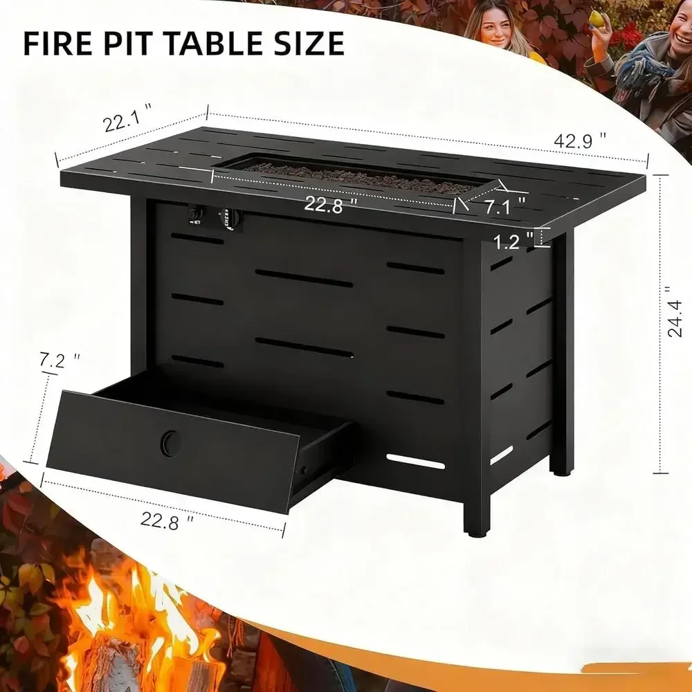 Set di Mobili da Esterno in Vi - Outdoor Furniture Fire Pit recensione e prezzo